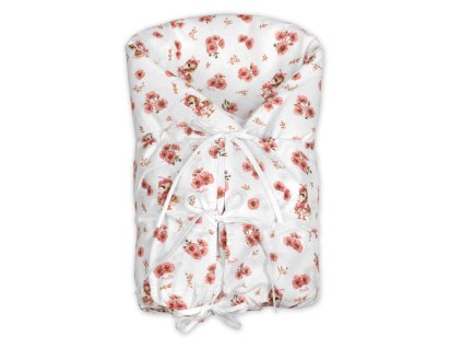 klasicka retro zavinovacka lally snurovacia s vyplnou kacicky ruzova biela