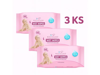 vyhodne balenie 3x vlhcene cistiace obrusky 99 voda 60 ks