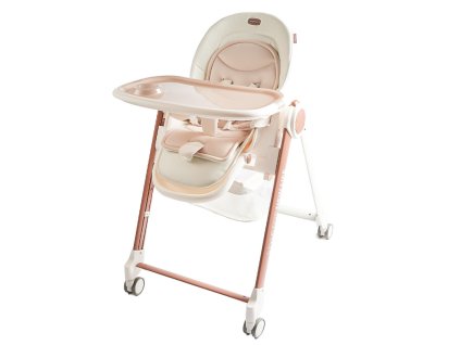 2kids toys jedalenska stolicka s kolieskami hneda