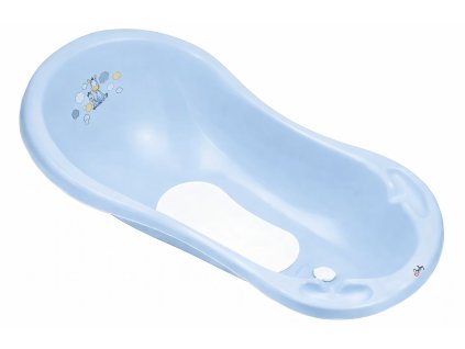 detska vanicka zebra s vypustom a protismykovou podlozkou 84 cm modra