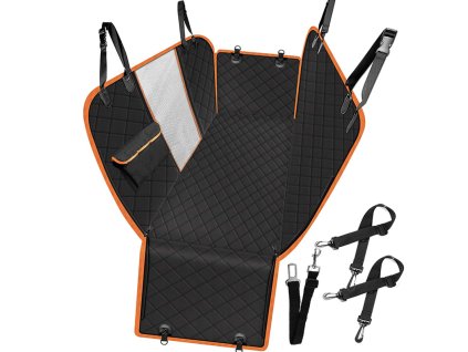 ochranna autodecka pre psa 200 143 cm vodoodpudiva na zadne sedadla cierna