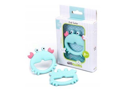 giligums detske hryzatko crab bracelet teether 3m 1 ks matovy