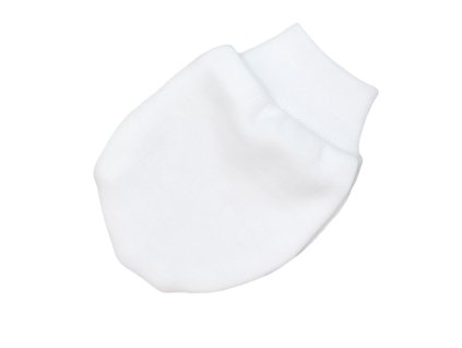 bavlnene dojcenske rukavicky baby nellys bile