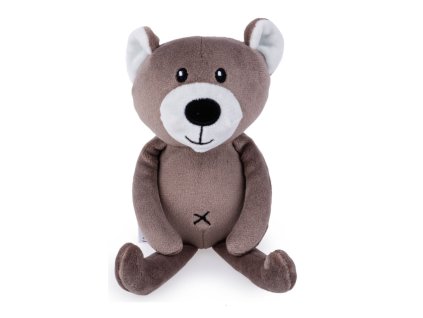 detska plysova hracka maznacik macko 19cm hnedy