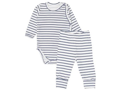 Zavinovací žebrované body + tepláčky, 2D sada Proužek, granát (Velikost 56 (1-2m))