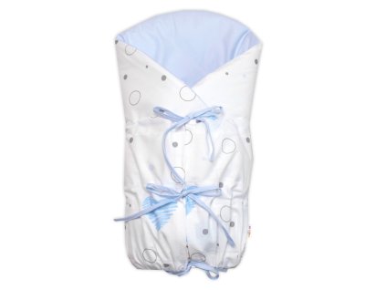 klasicka retro zavinovacka lally snurovacia s vyplnou i love boy baby nellys modra biela