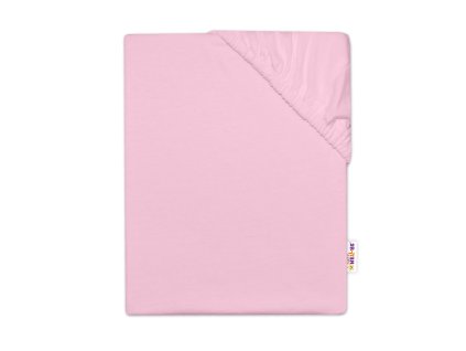 Dětské jersey prostěradlo do postýlky - sv. růžová (Rozměry 1 120x60)