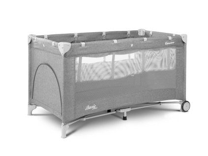 cestovna postielka basic plus siva