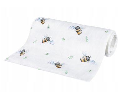 bambusova plienka 75x75cm lux vcielky