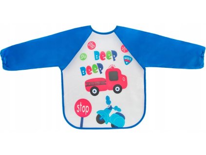 bocioland zasterka podbradnik nepremakavy s dlhym rukavom hasici modra