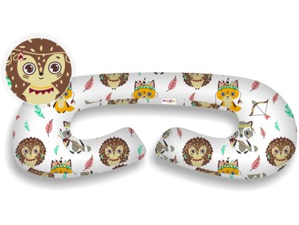 baby nellys dojciace vankus relaxacna poduska maxi jezko a liska biela