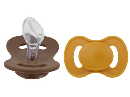 cumlik ortodonticky silikon 2ks lullaby planet 6m hneda horcica