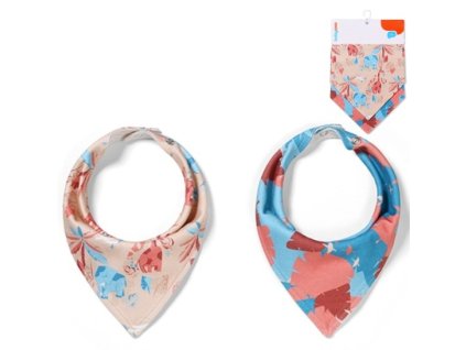 detsky podbradnik satka 2d sada babyono jungle bezova modra