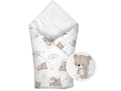 dojcenska zavinovacka klasik maly macko biela bezova