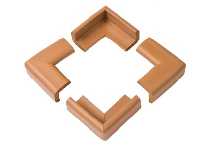 ochrana ostrych rohov makka hneda