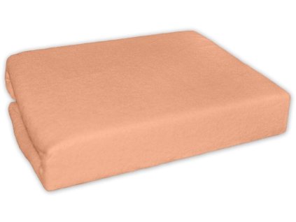 baby nellys frote plachta do postielky 120x60cm losos