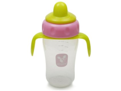 cangoroo treningovy hrncek s tvrdym naustkom ruzovy 270 ml