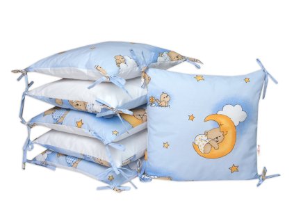 vankusikovy mantinel baby nellys medvedik na rebriku modry