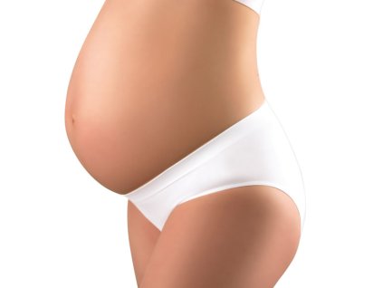 babyono tehotenske nohavicky biele