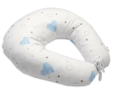 dojciace vankus podkova bavlna i love boy baby nellys modry biely