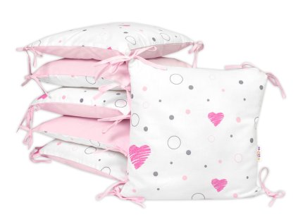 polstarkovy mantinel 6d bavlna i love girl baby nellys ruzova bila