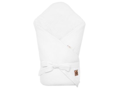 muselinova zavinovacka na zavazovanie baby nellys 75x75cm biela