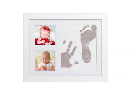 baby odtlacok v drevenom ramceku trojramcek magic atrament darcekova sada pre babatko