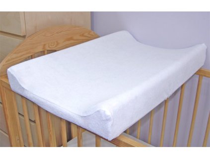 jersey potah na prebalovaciu podlozku biely