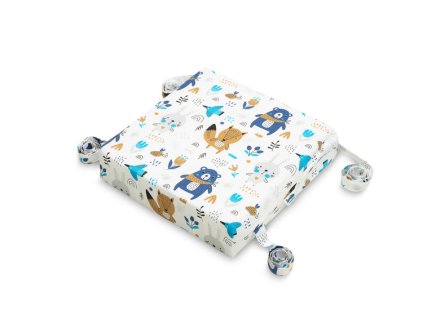 detsky sedak na stolicke 32x32x8cm medved a liska