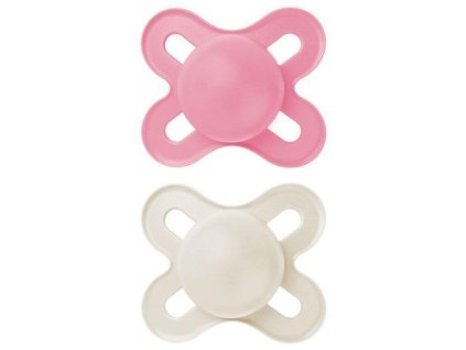 silikonovy cumlik start s krabickou girl pudrova siva 2 ks