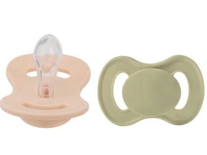 cumlik silikon symetricky 2ks lullaby planet 0 6m oliva marhula