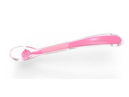 lyzicka makka pre babatka silikon baby s smile ruzova babyono