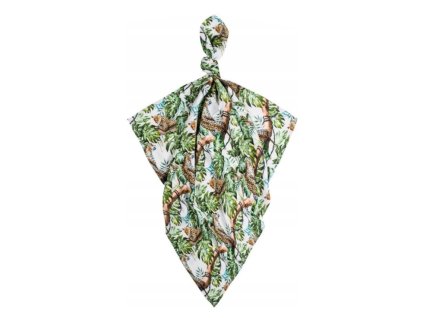 baby nellys bambusova plienka lux gepard 75 x 75 cm zelena biela