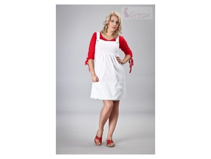 Gregx Elegantní šaty - bílá. XS/S (Velikost oblečení XS/S)