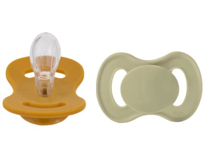 cumlik silikon symetricky 2ks lullaby planet 0 6m oliva horcica