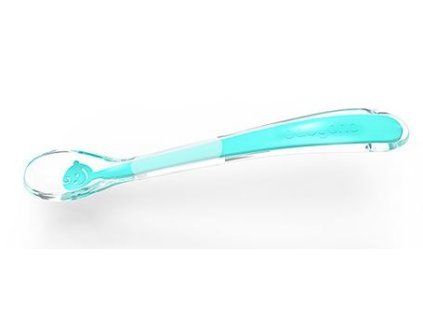 babyono silikonova lyzicka makka baby s smile tyrkysova