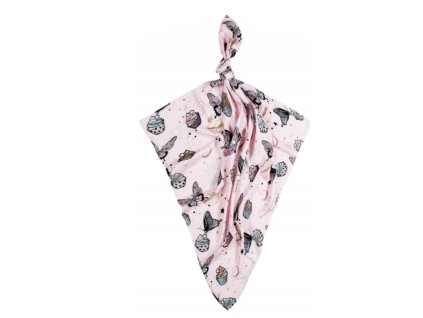 baby nellys bambusova plienka lux muffin 75 x 75 cm ruzova