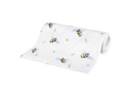 luxusna osuska plienka 110x110cm bambusova vcielky