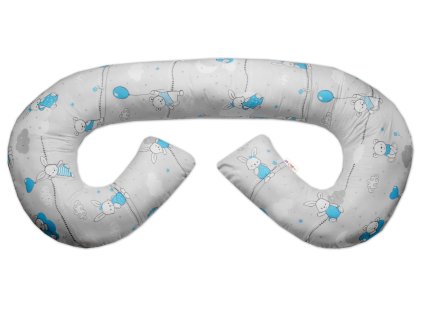 dojciace vankus relax poduska maxi good night animals sivy