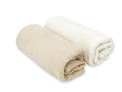 muselinove plienky nature 80x80 bezova smotanova 2ks