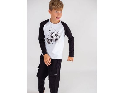 chlapcenske tricko soccer s dlhym rukavom biela 4