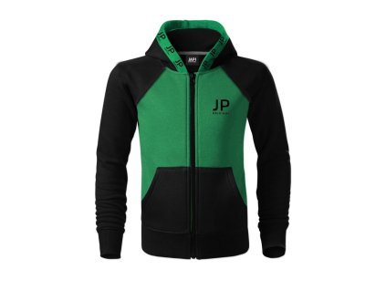 chlapcenska mikina na zips soccer zelena 3