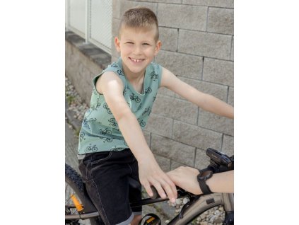 Chlapčenské tielko BIKE - 128 - Bike zelená
