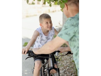 Chlapčenské tielko BIKE - 134 - Bike biela