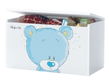 box na hracky truhlicka macko stydlin modry