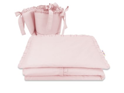 3-dílná sada Mantinel s povlečením, Royal - růžová (Velikost povlečení 120x90)
