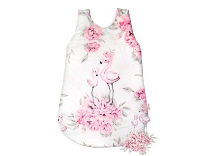 bavlneny spaci vak baby nellys plameniak 70 cm ruzovy