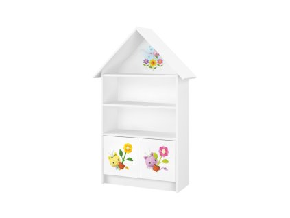 drevena kniznica skrina na hracky nellys domcek flowers