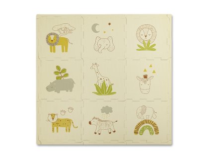 hm pm 9 sa hracia podlozka puzzle safari zvieratka 09 x 09 m 01