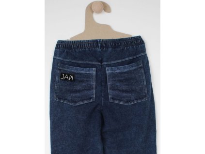 chlapcenske teplaky jeans japi tmava modra 3 4